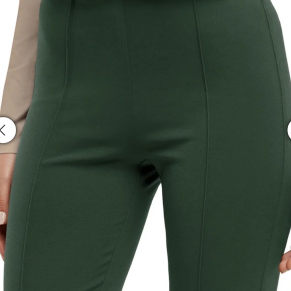 Banana Republic Dark Green ponte Straight Leg Pants. Size small. NWT - Picture 2 of 10